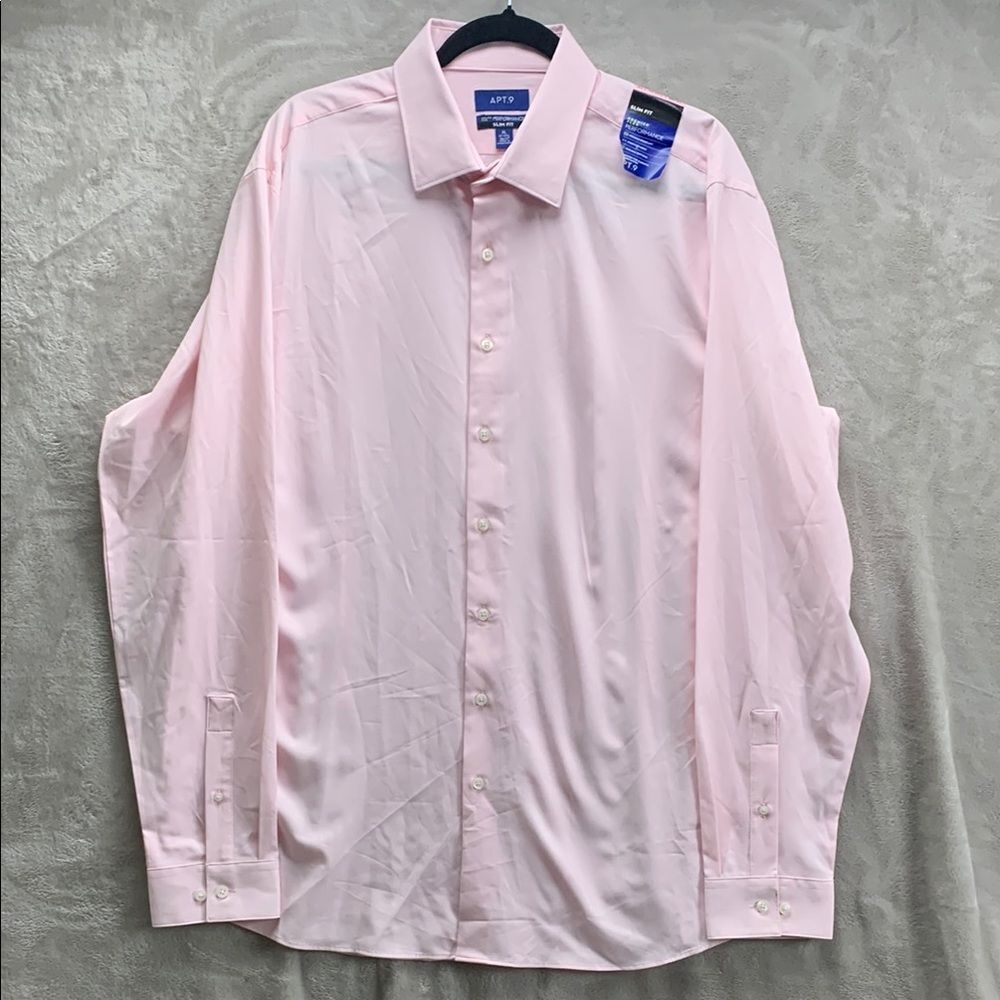 Apt. 9 Pink Dress Shirt Long Sleeve NWT